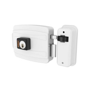 FECHADURA ELÉTRICA CILINDRO ABRE PARA FORA BRANCO 40MM - STAM