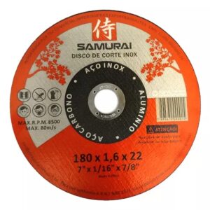 DISCO CORTE INOX 7  X 1.6 X 7/8 SAMURAI