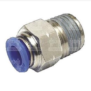 CONECTOR PU MACHO RETO 08MM X 1/8 NPT