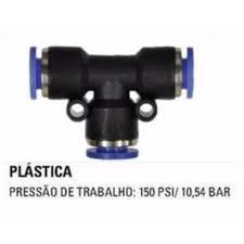 CONECTOR PU TEE FEMEA 08MM