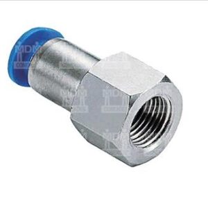 CONECTOR PU FEMEA RETO 06MM X 1/4 NPT