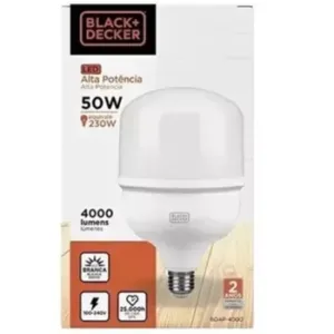 LÂMPADA LED 50W 6500K BIV. BLACK+DECKER