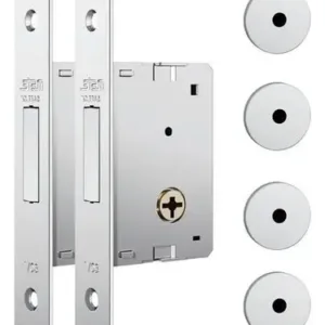 FECHADURA 1001 (PAR) - ESPELHO INOX STAM