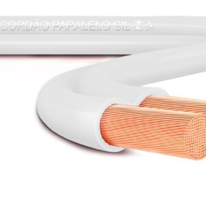 FIO CABO FLEXÍVEL PARAL. 300V 2 X 1.5MM² BRANCO SIL