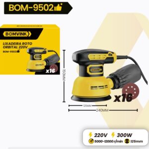 LIXADEIRA ROTO-ORBITAL 220V 300W BOMVINK BOM-9502