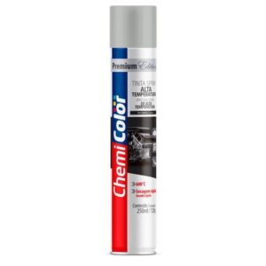 TINTA SPRAY ALTA TEMP. ALUMINIO CINZA  ARTE NOVA 250ML CHEMICOLOR